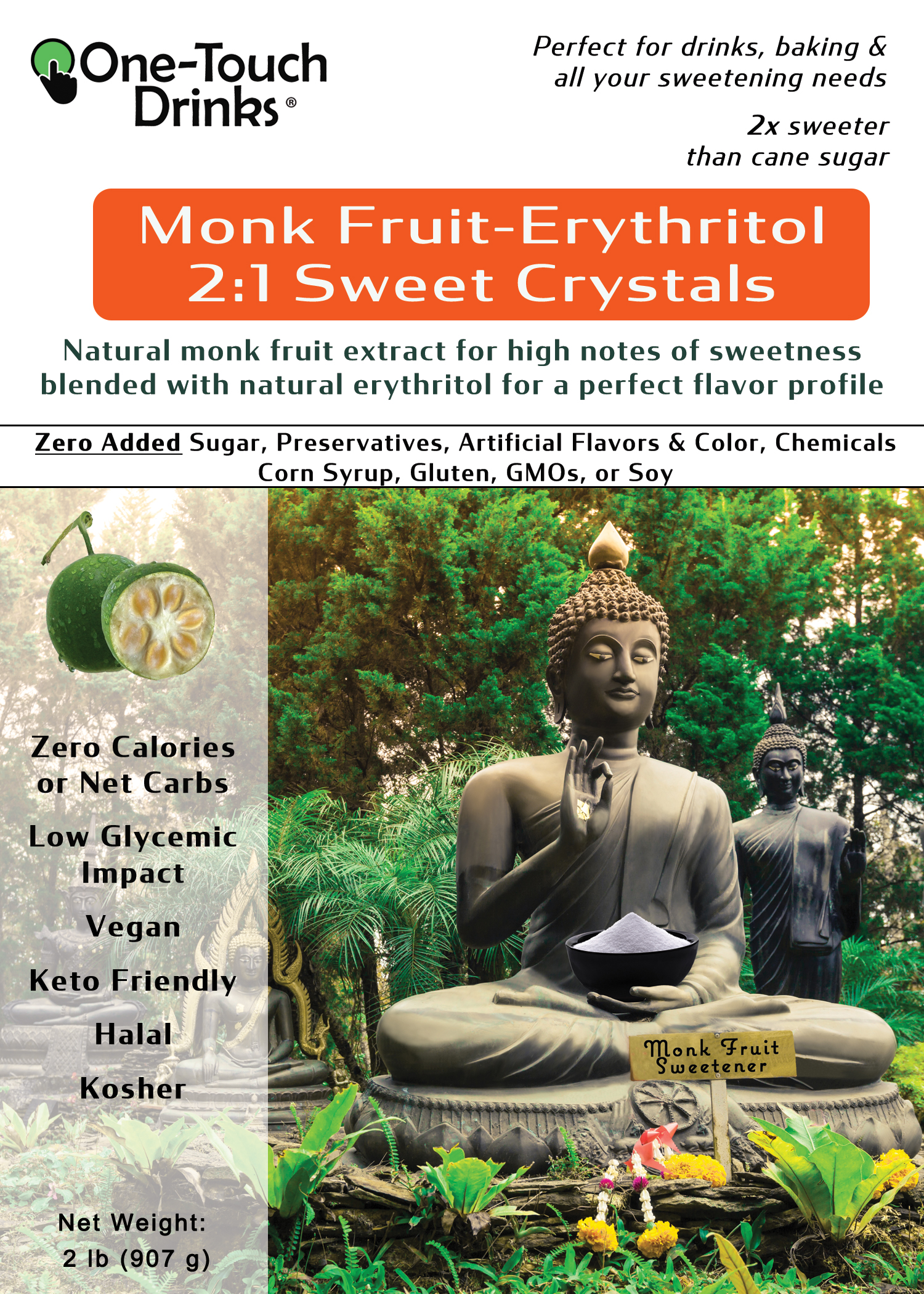 Monkfruit Sweetener with Erythritol
